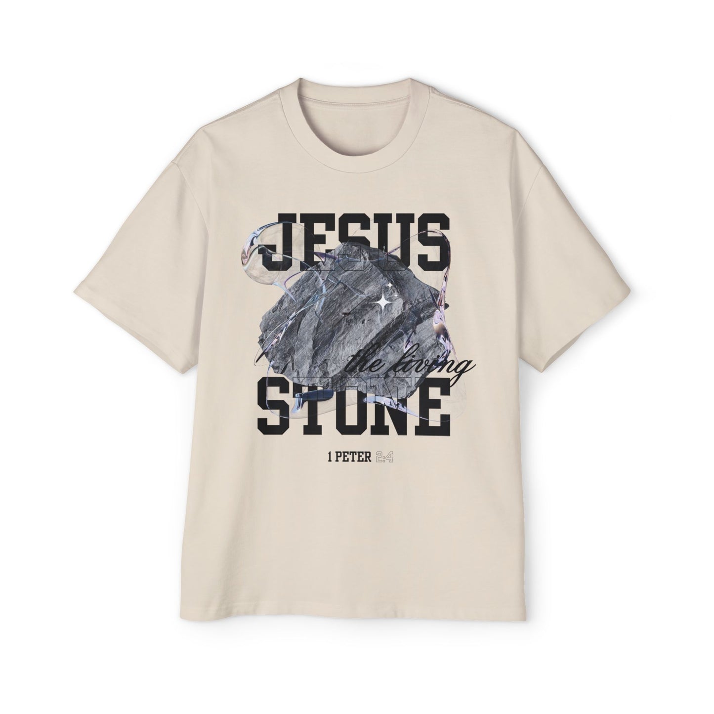 Jesus The Living Stone Oversized