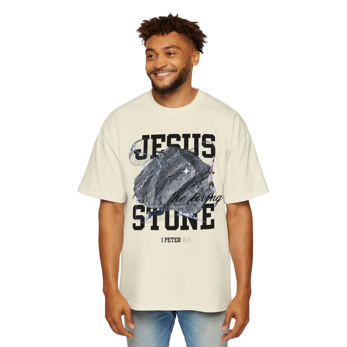 Jesus The Living Stone Oversized