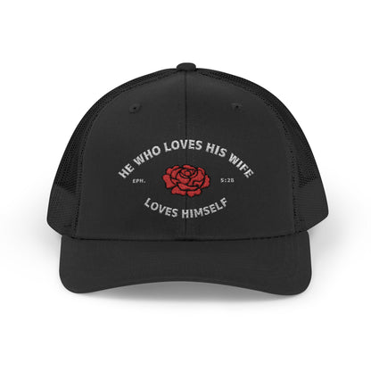 He Who Loves His Wife Loves Himself Trucker Hat