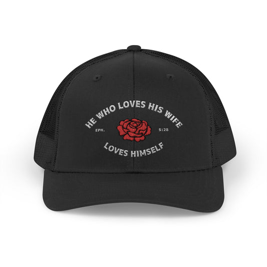 He Who Loves His Wife Loves Himself Trucker Hat