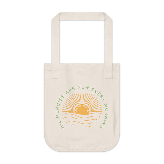 His Mercies Are Made New Every Morning Canvas Tote Bag