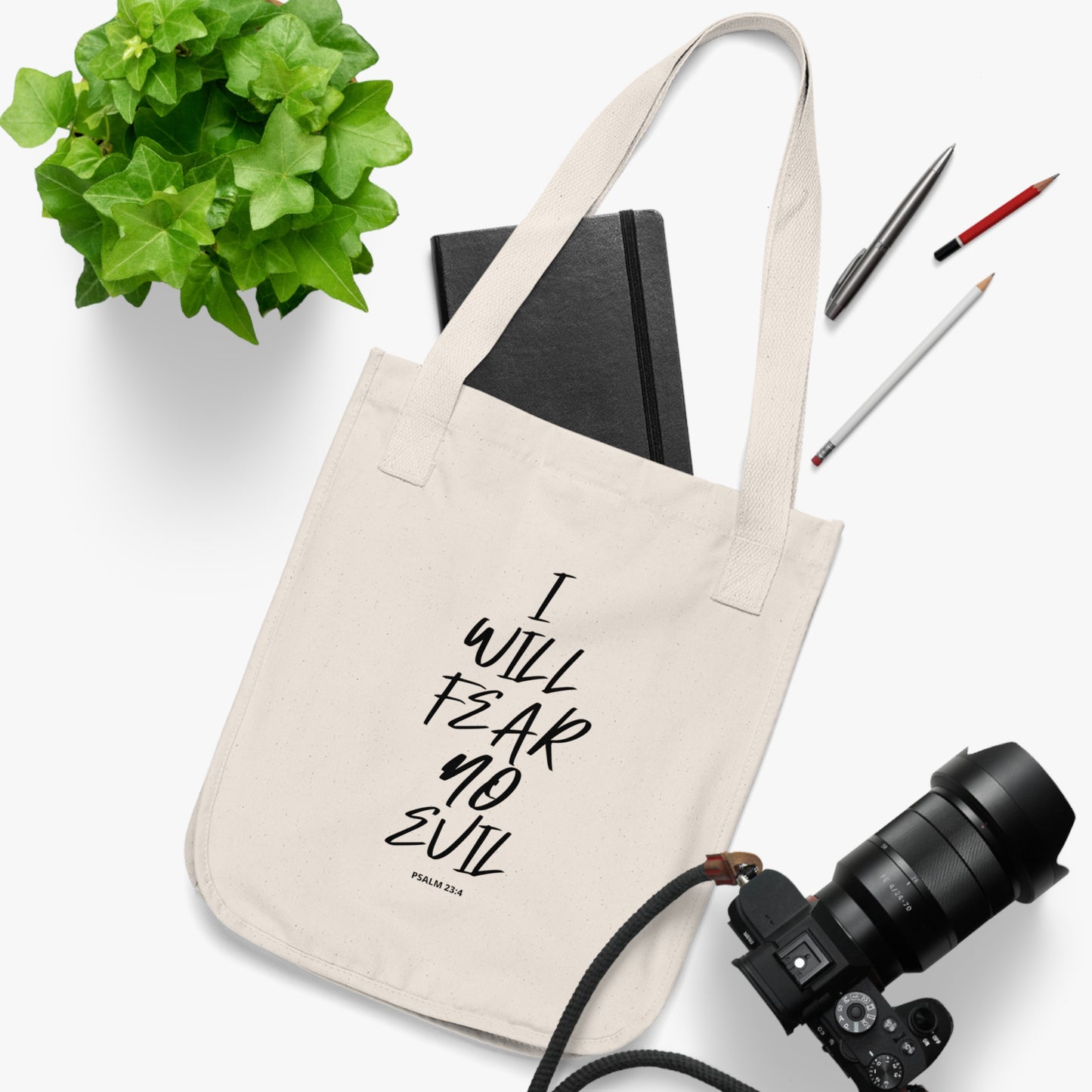 I Will Fear No Evil Canvas Tote Bag