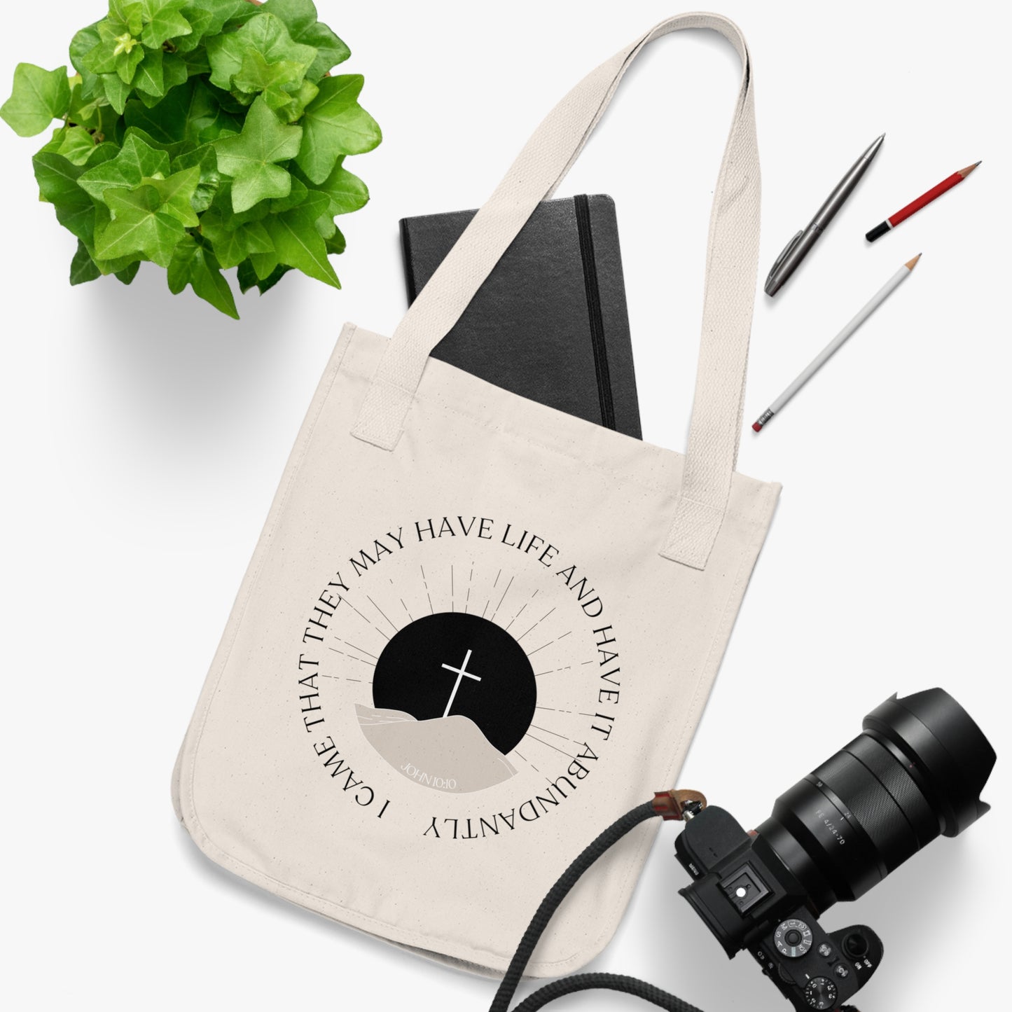 Abundant Life Canvas Tote Bag