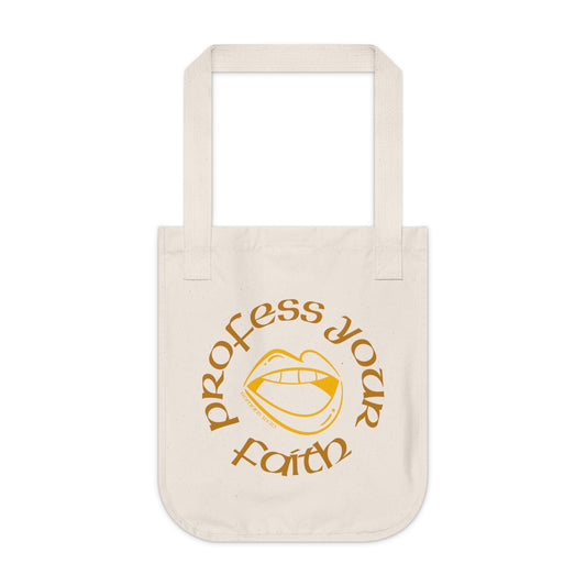 Profess Your Faith Canvas Tote Bag