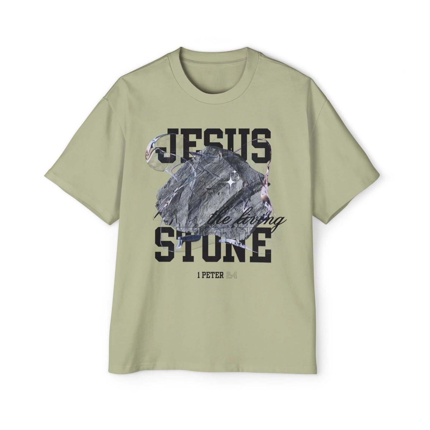 Jesus The Living Stone Oversized