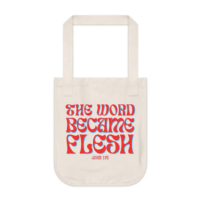 The Word Became Flesh Canvas Tote Bag