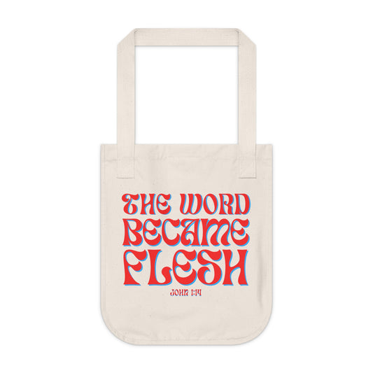 The Word Became Flesh Canvas Tote Bag