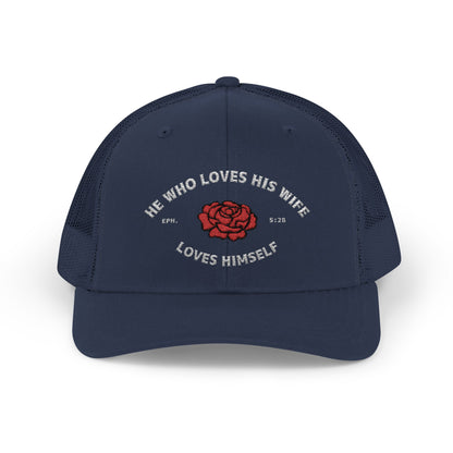 He Who Loves His Wife Loves Himself Trucker Hat