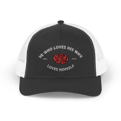 He Who Loves His Wife Loves Himself Trucker Hat