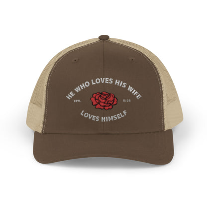 He Who Loves His Wife Loves Himself Trucker Hat