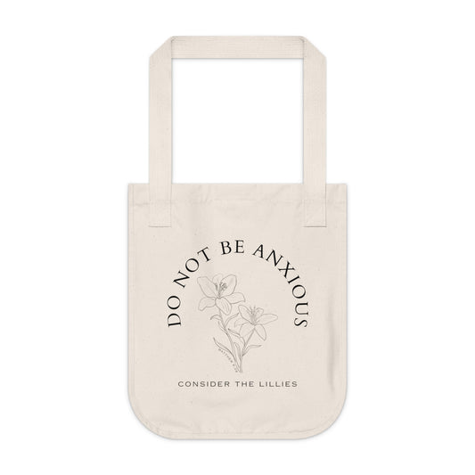 Do Not Be Anxious Canvas Tote Bag