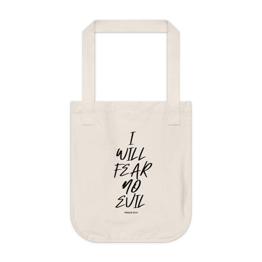 I Will Fear No Evil Canvas Tote Bag